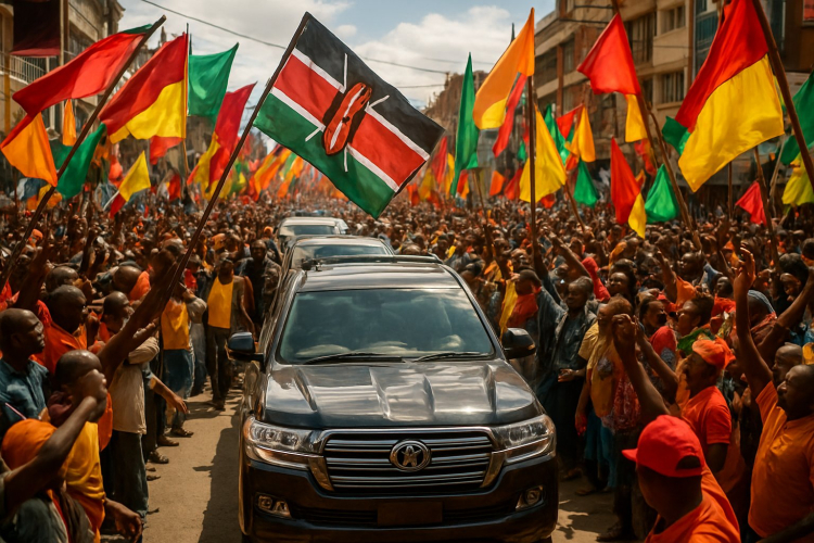 Massive Support for Linda Mwananchi at Nairobi Rally as Convoy Winds Through City