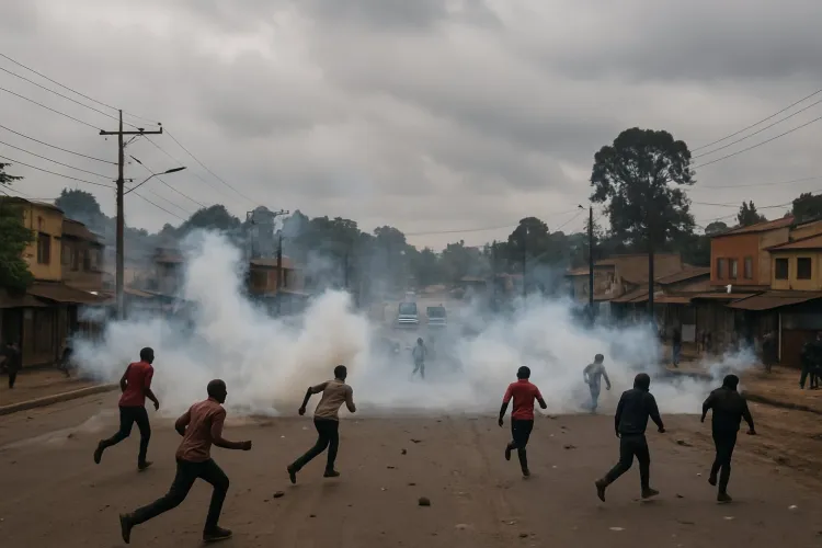 Violence Erupts in Embu as Youth Clash with Police During Deputy President Meeting