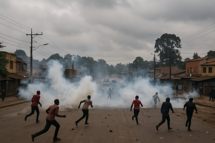 Violence Erupts in Embu as Youth Clash with Police During Deputy President Meeting