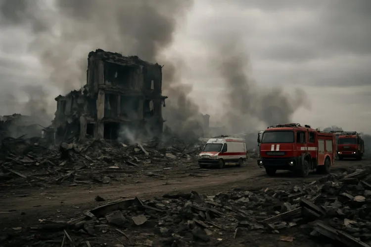 Escalating Violence: Russian Strikes on Ukraine Claim Two Lives Following Mall Attack