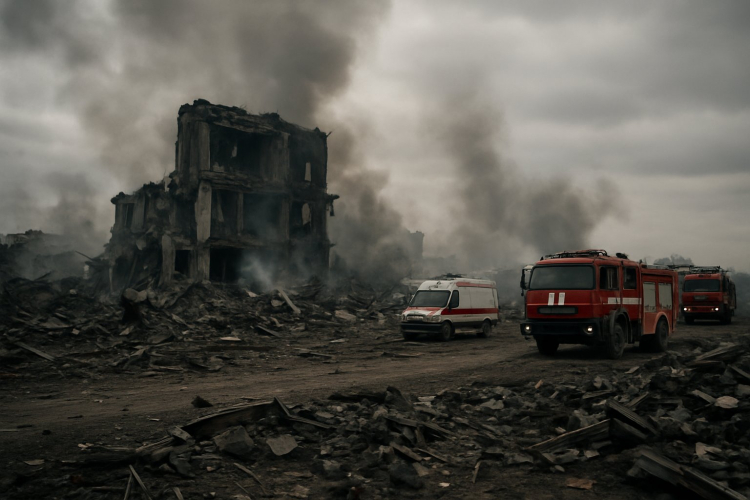 Escalating Violence: Russian Strikes on Ukraine Claim Two Lives Following Mall Attack