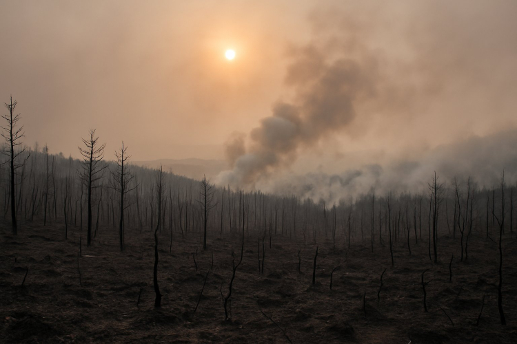 At least 12 dead as wildfires sweep through northern Algeria
