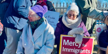 Catholics Protest US Immigration Policies Outside Wyatt Detention Center