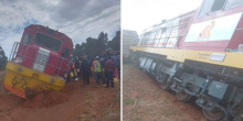 Police Intervene after Residents Try to Siphon Fuel from Derailed Train in Uasin Gishu