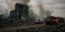 Escalating Violence: Russian Strikes on Ukraine Claim Two Lives Following Mall Attack