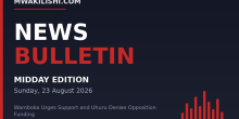 Mwakilishi News Bulletin - Midday Edition, Sunday 23 August 2026