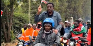 Orengo Rides Through Nairobi with Kenyan Flag as Gen Z Protest Anniversary Draws Crowds