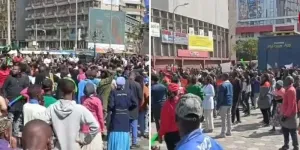 Chaos in Nairobi CBD as Police Fire Teargas at Protesting Traders
